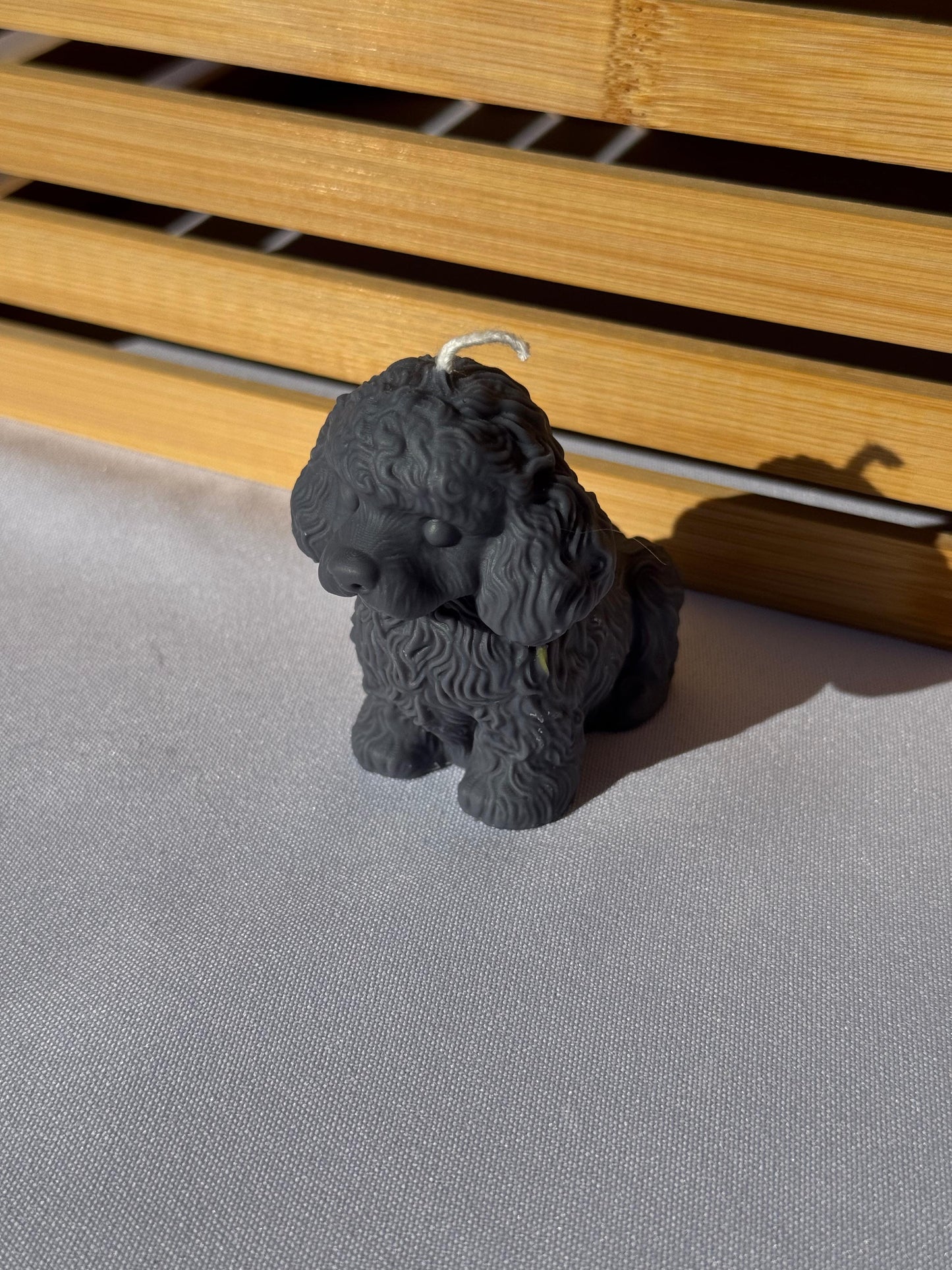Puddel Hunde Kerze
