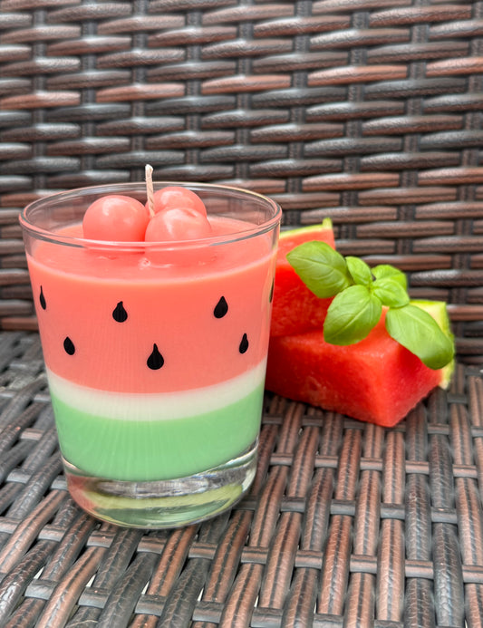 Wassermelone Kerze
